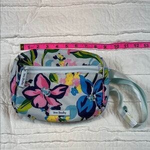 Vera Bradley Blue and Pink Floral Fanny Bag